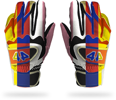 custom team batting gloves